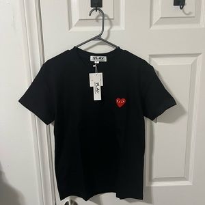 Comme de garce play shirt black and red patch WITH TAG 🏷️
